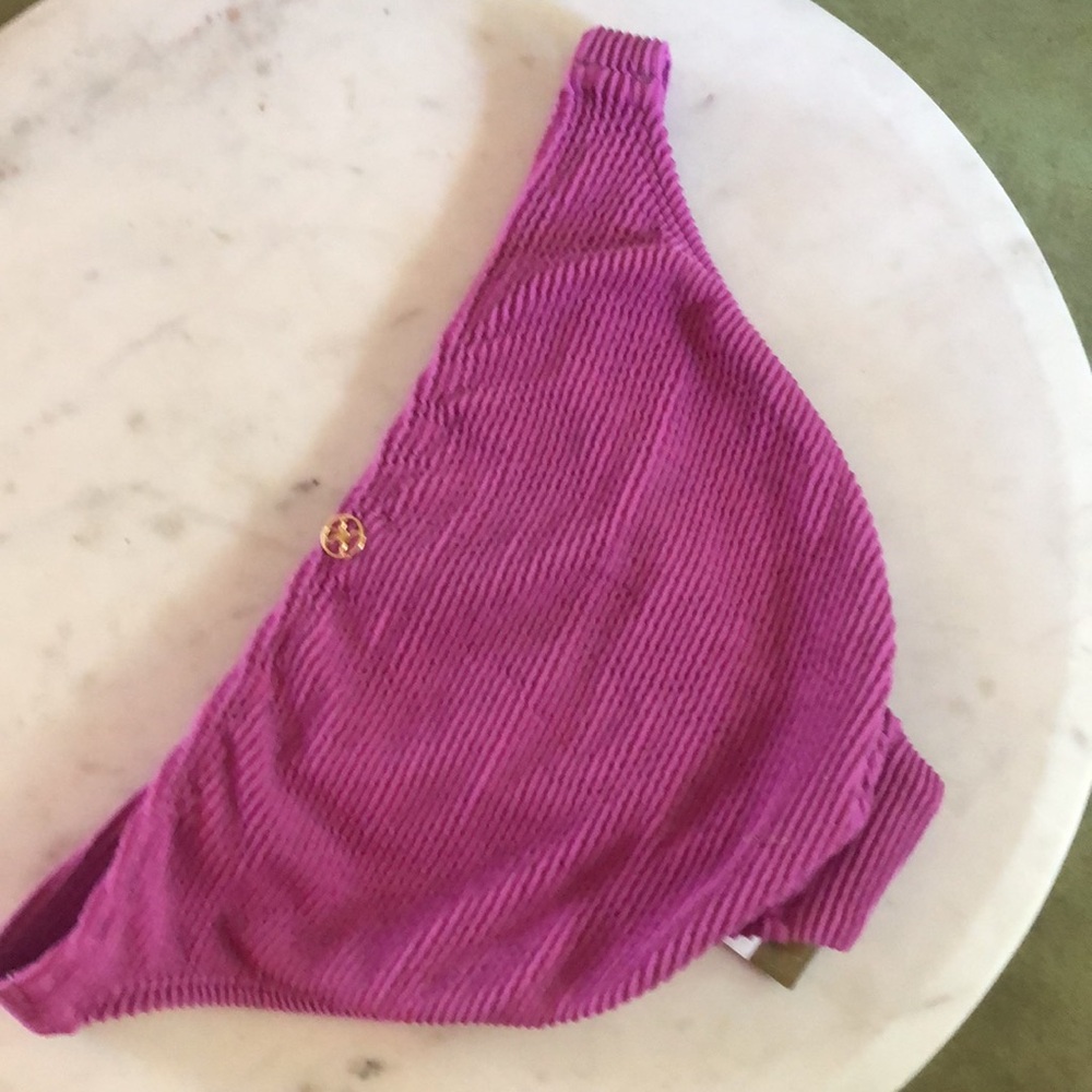 Vix Magenta Ribbed Bikini Bottom - Picture 5 of 10